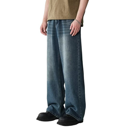 Jeans Uomo American Style Blu Vintage – Gamba Dritta Relaxed Fit