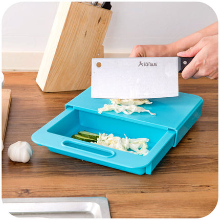3-in-1 Cutting Board with Colander and Drain Basket – Ideal for Vegetables and Meat