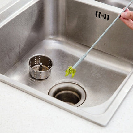 60CM Flexible Drain Clog Remover Tool – Stainless Steel Hair & Sink Cleaner Spring