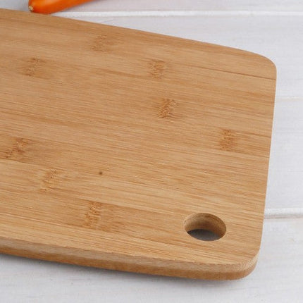 Natural Bamboo Kitchen Cutting Board with Antibacterial Surface