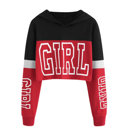 Felpa Crop  GIRL  da Donna – Stile Streetwear