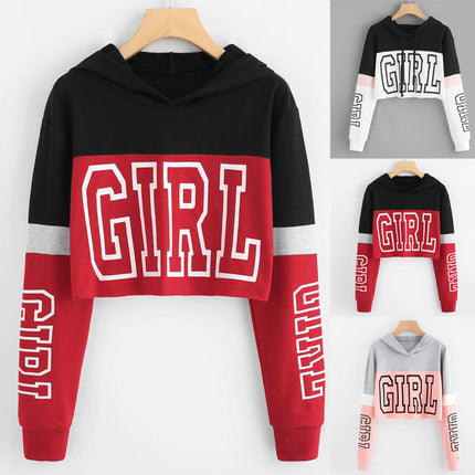 Felpa Crop  GIRL  da Donna – Stile Streetwear