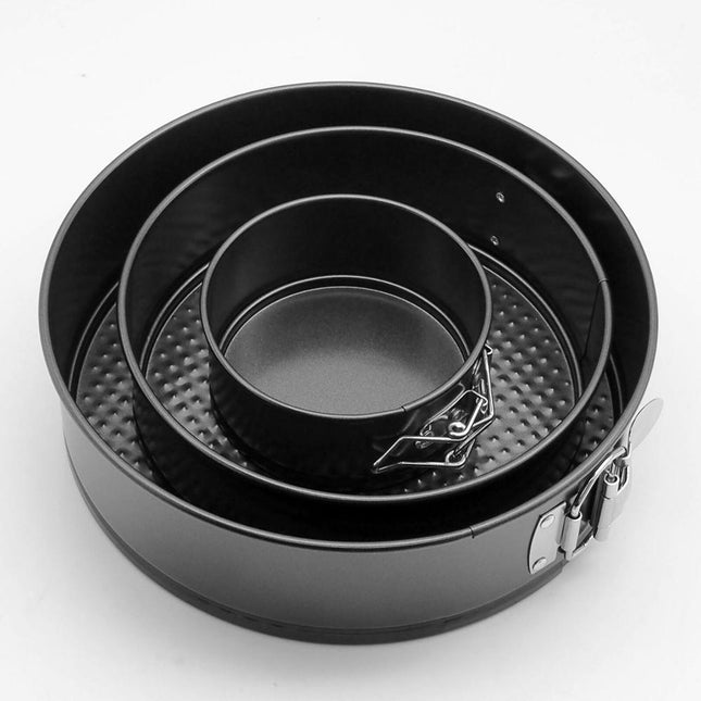 3-Piece Round Non-Stick Springform Cake Pan Set