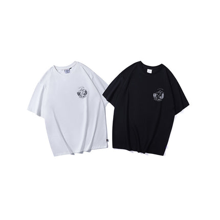 T-Shirt Uomo Stile Outdoor con Stampa Montagna