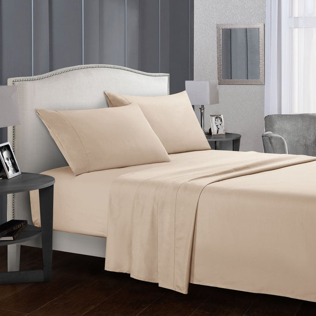 Completo Lenzuola Matrimoniale Bianco – Set Letto Elegante in Tinta Unita