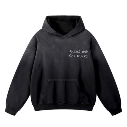 Felpa Uomo Stile Americano in Tessuto Loopback