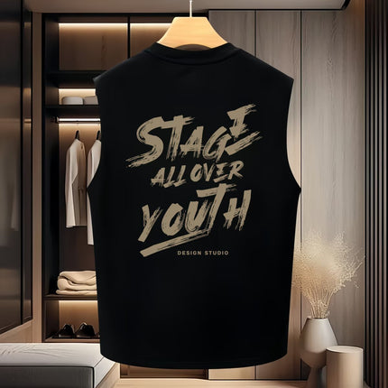 Canotta Uomo Stile Americano – Design Sportivo Minimal Casual