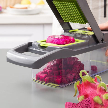 Trancheuse et hachoir multifonctions pour fruits et légumes