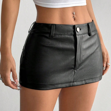 Gonna Donna Mini Effetto Pelle