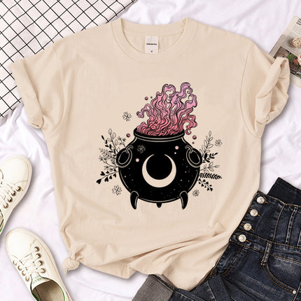 T-Shirt Donna  con Stampa Artistica