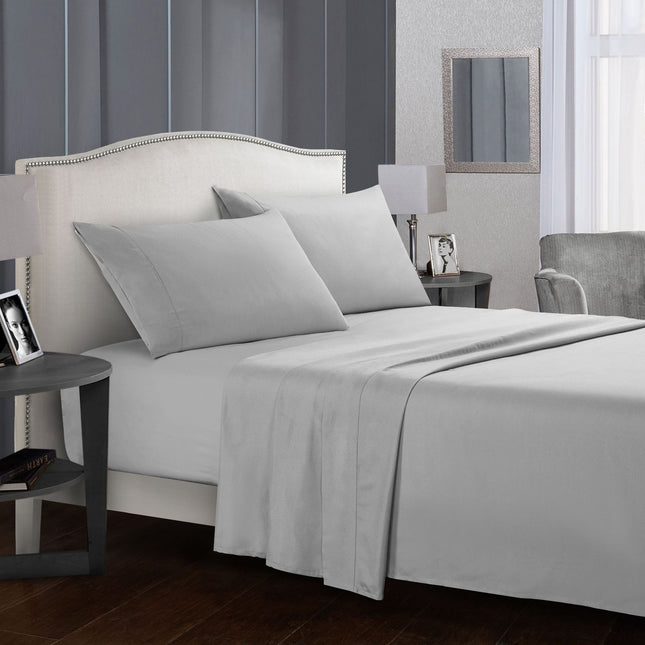 Completo Lenzuola Matrimoniale Bianco – Set Letto Elegante in Tinta Unita
