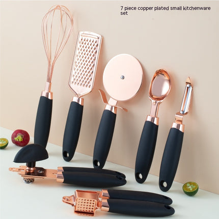 Kitchen Potato Peeler Set with Copper Finish