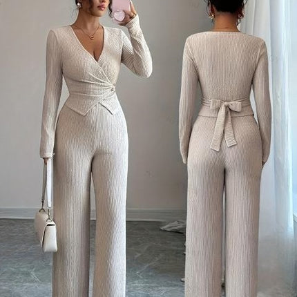 Nuovo completo casual in maglia a due pezzi