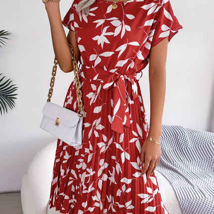 Vestito Donna con Fantasia a Foglie