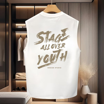 Canotta Uomo Stile Americano – Design Sportivo Minimal Casual