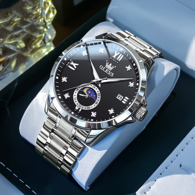 Orologio Uomo Elegante in Acciaio – Modello Classico con Quadrante Silver