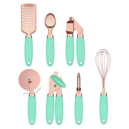 Kitchen Potato Peeler Set with Copper Finish