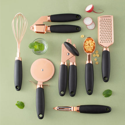 Kitchen Potato Peeler Set with Copper Finish
