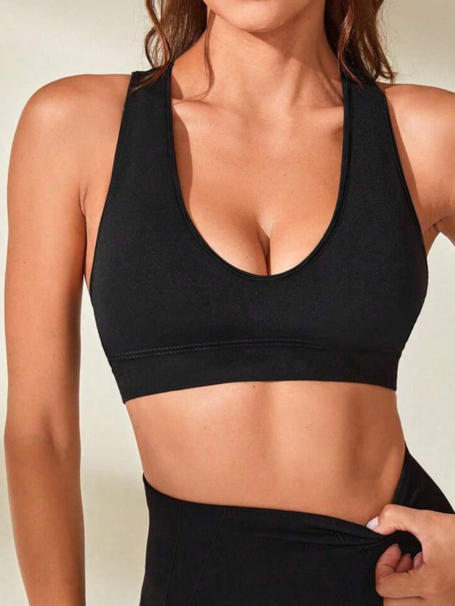Reggiseno sportivo donna push-up antiurto per fitness