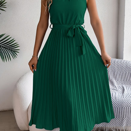 Vestito Donna Lungo Plissettato