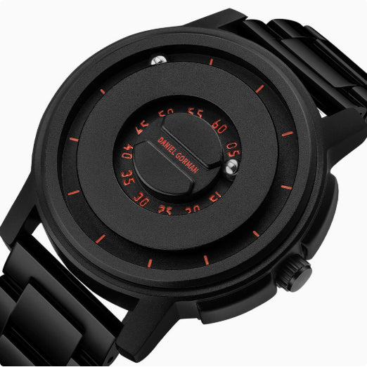 Orologio Total Black Urban con Display Digitale Circolare