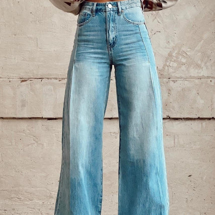 Jeans Donna Wide Leg a Vita Alta