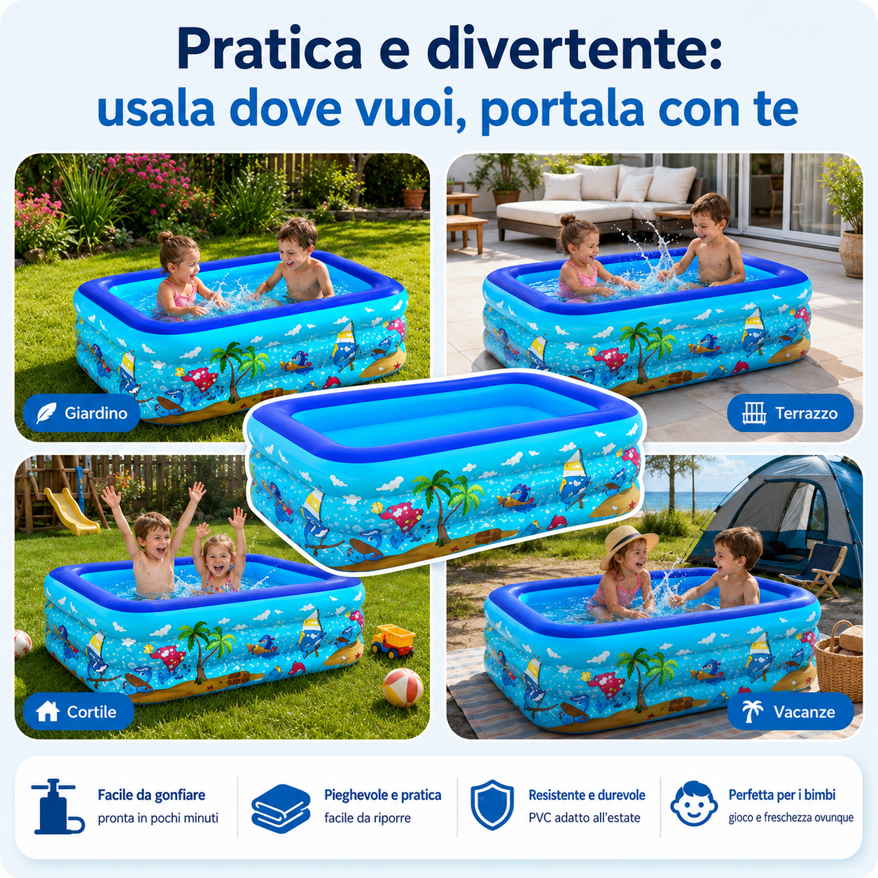 BIMBISPLASH - La Piscina Estiva per i tuoi Bambini