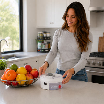 FlyAway™ Automatic USB Fly Trap – Silent, Chemical-Free Indoor Fly Catcher for Kitchens, Fruit Bowls & Dining Area