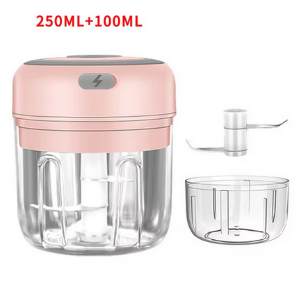 Mini Electric Garlic Chopper Fast, Easy & Mess-Free Food Prep