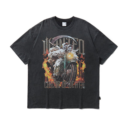 T-Shirt Streetwear Oversize con Stampa Grafica