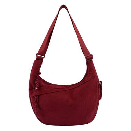 Borsa a Spalla Unisex Sportiva – Hobo Casual in Tessuto con Zip