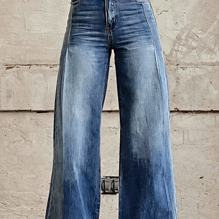 Jeans Donna Wide Leg a Vita Alta