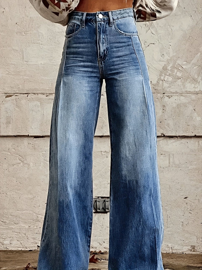 Jeans Donna Wide Leg a Vita Alta