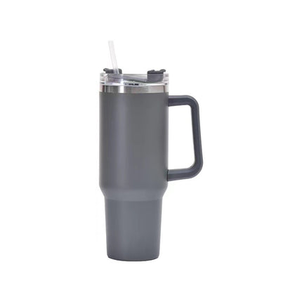 Tazza Isolata in Acciaio Inox 1200ml con Cannuccia