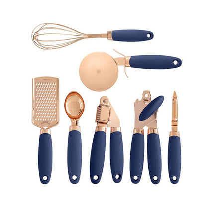 Kitchen Potato Peeler Set with Copper Finish
