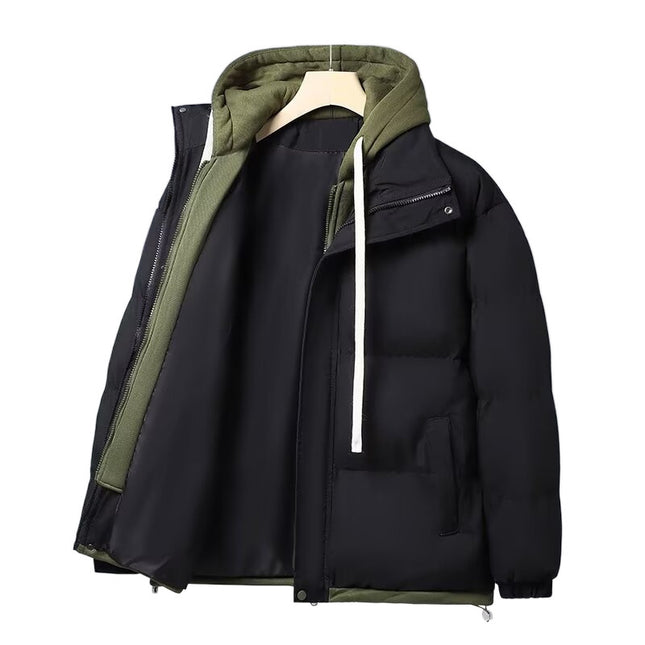 Giacca Puffer Unisex Effetto Due Pezzi