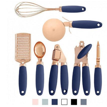 Kitchen Potato Peeler Set with Copper Finish